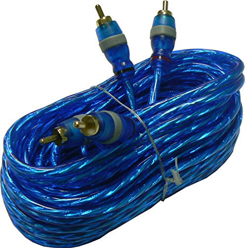 MASTERLINE Cavo RCA RCA con consenso per amplificatori. Lunghezza cavo: 5 metri - Connettori Gold line - Doppia schermatura