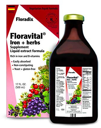 Floradix Floravital Liquid Iron and Vitamin Formula (500 ml)
