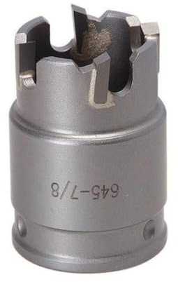 Greenlee 645-1-1/8 Quick-Change Carbide-Tipped Hole Cutter, 1-1/8 Stainless Steel Metal Cutting Hole Saw with Tungsten Carbide Teeth