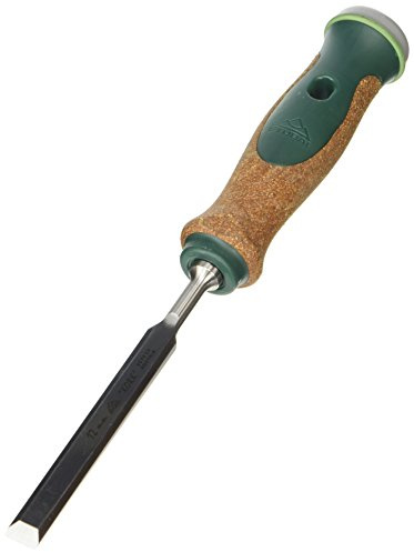 Stubai 357012 Ciseau à Bois Façon Suédois avec Manche en Liège, Vert/Brun/Argent, 12 mm