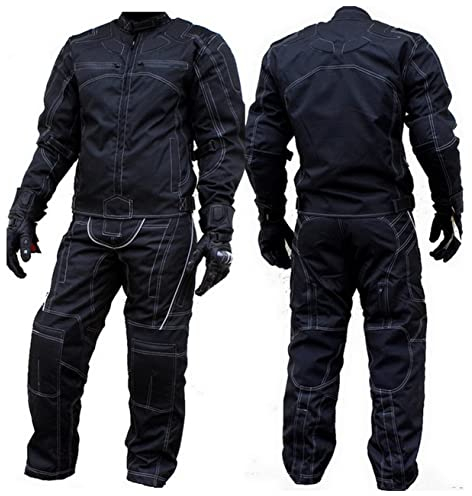 L&J Damen MOTORRADKOMBI JACKE + HOSE - ZWEITEILER- TEXTIL Motorrad Bike Rocker Chopper Cross Enduro, S-7XL