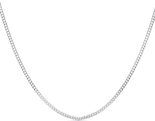 925 Sterling Silver 18 Curb chain - 1.2 mm thick- Length 18 (46cm). Gift boxed. 8500/18