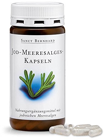 Sanct Bernhard Jod-Meeresalgen-Kapseln mit Jod 180 Kapseln