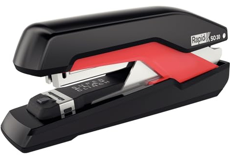 Rapid 5000549 Supreme Omnipress SO30C 30 Blatt extra großes Klammermagazin svart/röd