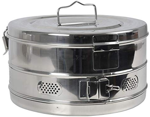 GIMA 26683 trumma av rostfritt stål, 290 mm x 160 mm