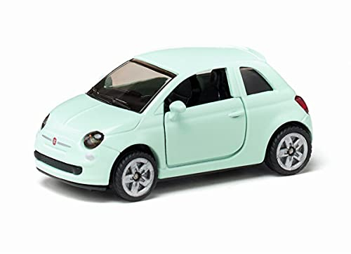 siku 1453, Fiat 500, Spielzeugauto für Kinder, Metall/Kunststoff, Mint, Bereifung aus Gummi, Sortiert