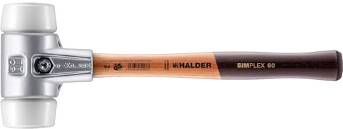 SIMPLEX-Schonhammer, Superplastik; mit Aluminiumgehäuse und hochwertigem Holzstiel | D=60 mm | 3107.060