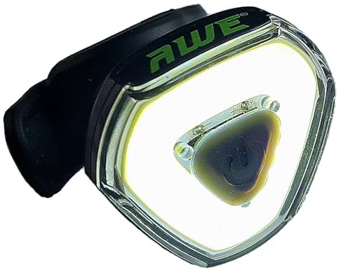 AWE AWEAlert 100 Lumens Rechargeable Bicycle USB 2.0 18 COB Super Bright LED's Headlight Black. IPX4 Waterproof *SEE 360 VIDEO*