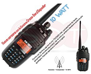 DB-10 POLMAR VERSIONE EXPORT DUAL / TRI BAND VHF/UHF 10 WATT 144/220/430 DOPPIA ANTENNA