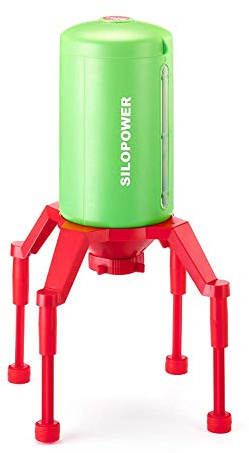 siku 5602, Standsilo SILOPOWER, Kunststoff, Grün/Rot, Flexible Anpassung der Durchfahrtshöhe für Modelle im Maßstab 1:32 bis 1:87