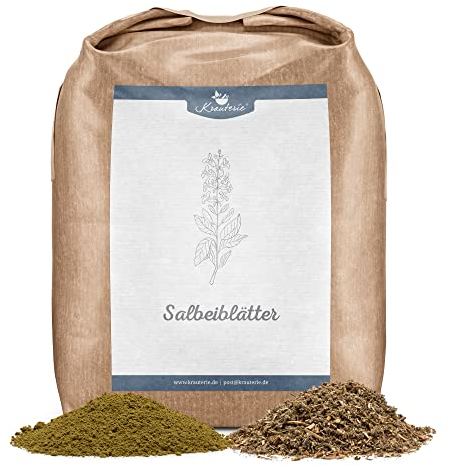 Krauterie geschnittene Salbeiblätter für Pferde in Spitzenqualität (500 g) - Artgerechtes Einzelfuttermittel für Pferde, frei von Zusatzstoffen