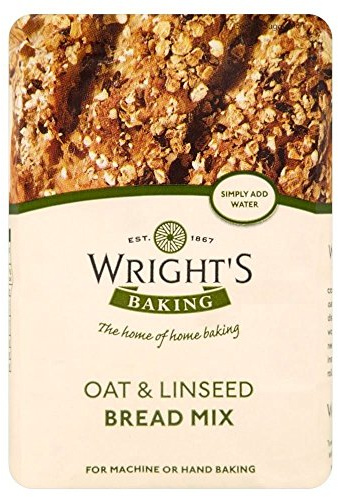 Wrights Baking Oat and Linseed Bread Mix 500 g (Pack of 10)