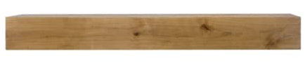 Dogberry Collections Rustic Mantel Shelf, Aged Oak, 60 | Fireplace Mantel Floating Shelves
