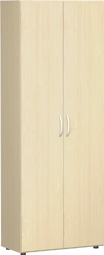 Gera Möbel S-386002-BU Flügeltürenschrank Mailand 6 OH Nicht abschließbar mit Standfüßen, 80 x 42 x 216 cm, buche