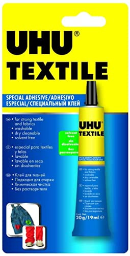 UHU Textile Solvent Free Fabric Glue 19ml by Glue & Sticky Stuff