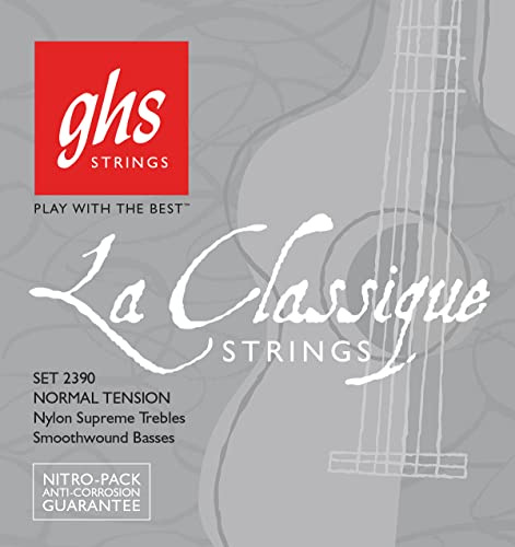 GHS La Classique - 2390 - Classical Guitar String Set, Tie-On, High Tension