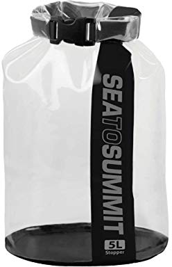 Sea to Summit Stopper Clear Dry Bag Packsack, Black, 20L