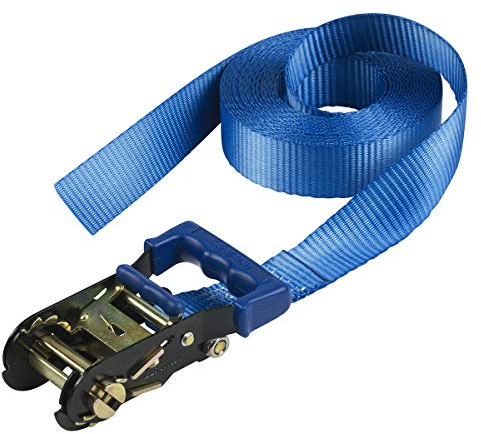 Master Lock 4359EURDAT Zertifizierter Spanngurt mit Ratsche, Blau, 6 m x 35 mm Gurt