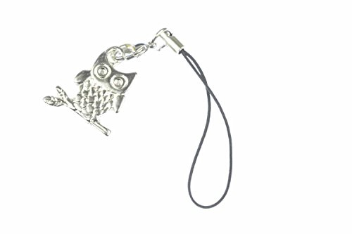 Miniblings Owl Bird Mobile Cell Phone Charm Pendant Owlssilver