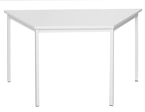 334030 Schreibtisch Profi Trapeztisch Besprechungstisch Büromöbel Konferenztisch Computertisch 160x80cm Lichtgrau