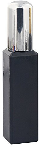 Glas-Flakon mit Zerstäuber, 30ml Kosmetex Parfüm-Zerstäuber in Silber, schwarz, 30 ml