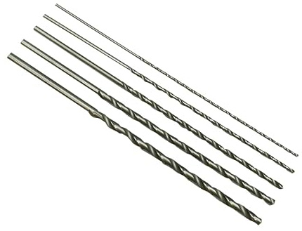 Set von 5 HSS extra langen Metall-Spiralbohrern, 200°mm, Ø 2-6°mm