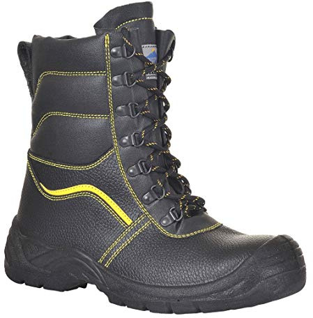 Portwest Steelite Fellgefütterter Sicherheitsstiefel S3 CI, Größe: 38, Farbe: Schwarz, FW05BKR38