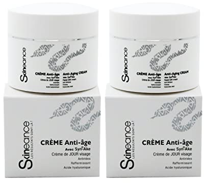 SKINEANCE – Numéro 1 en France en TV - Crème au peptide de venin de serpent lot de 2x 50ML- Formule unique- Actifs anti-âge avancés- Réduit les rides d'expression, gonflements, cernes