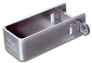 Viro 676 Cravatta Antitaglio Sicurezza Cancelli Grate Tipo Piccola Misure utili L115mm x L50mm Art.676, Ø OE.11-Long.116-Larg.50, Acier Argent