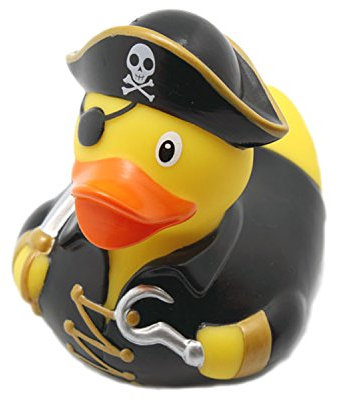 Lilalu 8 x 8 cm 50 g 1835 Collector y Pato Pirata del bebé de Goma del baño del Juguete