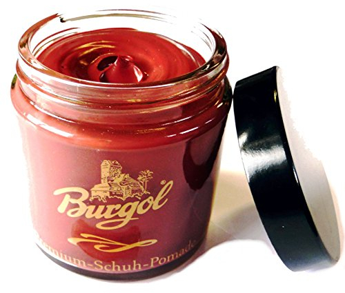Pomade von Burgol in 15 Farben - Schuhpomade Burgol Kastanie