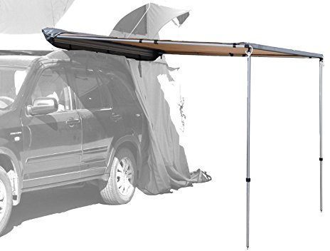 Prime Tech Fahrzeug-Markise 250x200x210 cm beige, auch für Dachzelte – Diverse Modelle