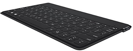 Logitech Keys-to-Go Kabellose Tablet-Tastatur | Bluetooth, iOS-Sondertasten, Ultraleicht & Geräuschlos, 3-Monate Akku, Für Tablet/Smartphone, Schweizer QWERTZ - Schwarz