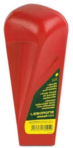 Leborgne, Coin Éclateur Vert 1,5 Kg, outil de jardinage robuste et efficace, une solution efficace pour diviser le bois de chauffage en morceaux, en Acier forgé trempé, Résistant à l'usure