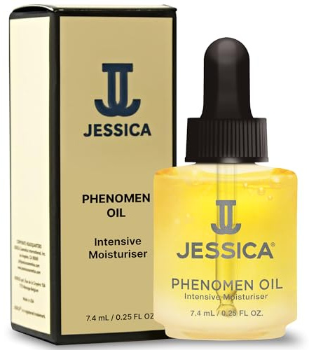 JESSICA Midi Phenomen Cuticle Oil for Nails, Intensive Moisturiser, Natural Jojoba, Almond and Rice Oils, Heals, Rehydrates, 7.4ml