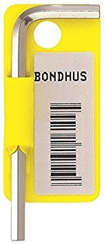 Bondhus/16214 3/20,3 cm Hex Spitze Schlüssel Innensechskantschlüssel mit briteguard Finish, markiert und Barcode, kurz Arm