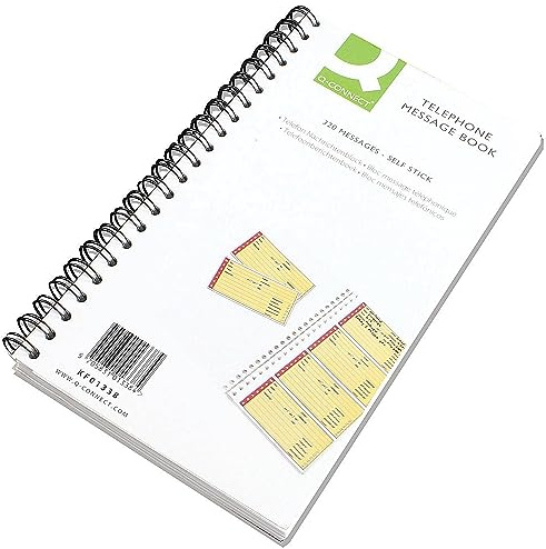 Q-Connect KF01338 Telefon-Nachrichtenbuch 320 Nachrichten selbstklebend