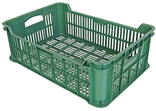 BURI Einzelne Gemüsekiste Obstkiste Stapelkiste ca. 40x20x60 Apfelkiste frisches Gemüse Kiste Lagerkiste Stapelbar Kartoffel Aufbewahrung Speisekammer