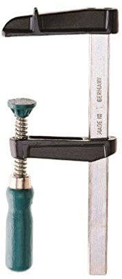 wolfcraft MINI morsetto a vite, 100 mm I 3607000 I Per un serraggio forte - ideale per la lavorazione del legno e la costruzione di mobili