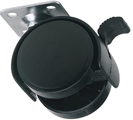 Draper - Rotella girevole NY./W/BK. diametro 40 mm