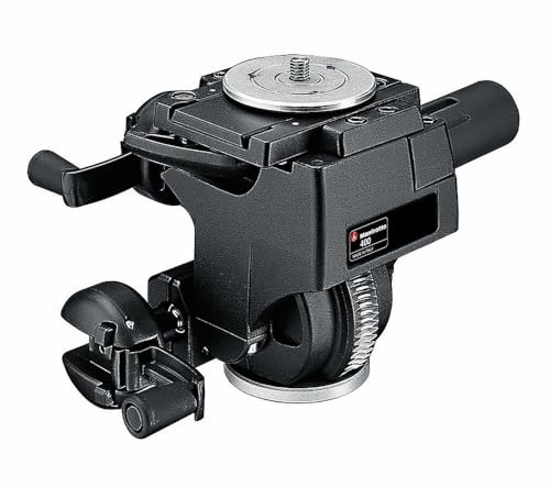 Manfrotto Rótula de Cremallera 400 Studio, Cabezal para Trípode con 3 Ejes de Movimiento de Alta Precisión para Equipamiento de Fotogradía y Cámara, Creación de Contenidos, Vlogging