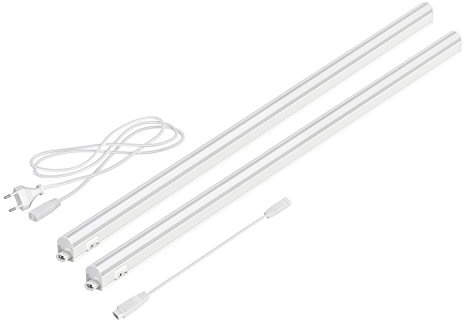parlat LED Unterbau-Leuchten Rigel, je 87,3cm, 40cm Kabel, je 1118lm, weiß, 2er Set