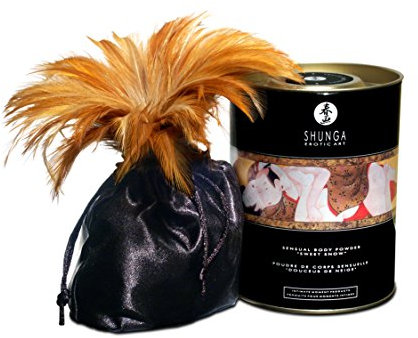 Shunga Sweet Snow Raspberry Feeling Cipria per il corpo Trasparente One Size