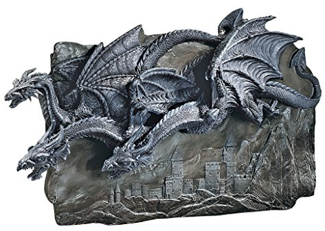 Design Toscano sculpture murale dragons du château de Morgoth