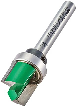 Trend CraftPro Guided Profiler Router Cutter Bit, 1/4 Inch Shank, 15.9mm Cut Diameter & 12.7mm Cut Length, Tungsten Carbide Tipped, C121EX1/4TC | Precision Guided Profiling For Clean, Consistent Cuts In Wood, With Tungsten Carbide Tipped Blades, C121EX1/4TC