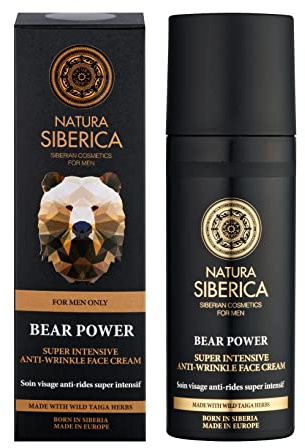Natura Siberica Soin Visage Anti-Rides Intensif pour Hommes Une Force d'Ours 150 ml