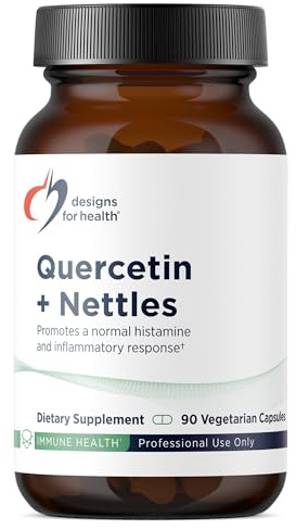 Designs for Health Quercetin + Nettle Supplement - Nettle Leaf + Quercetin Supplements with Flavonoids - Powerful Antioxidants for Immune Support (90 Vegan Capsules)
