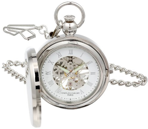Charles-Hubert, Paris Analog Mechanical Hand Wind Pocket Watch 3850