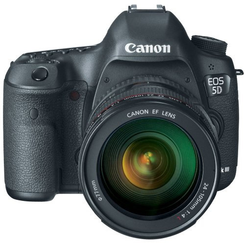 Canon EOS 5D Mark III 22.3 MP Full Frame CMOS Digital SLR Camera with EF 24-105mm f/4 L is USM Lens Black