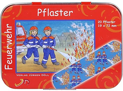Kinderpflaster Feuerwehr Dose
